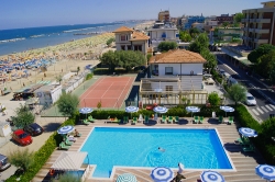 Vue de l'hôtel Atlantic de Viserbella de Rimini