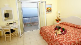 Chambre avec vue sur la mer de l'hôtel Baia de Viserbella de Rimini