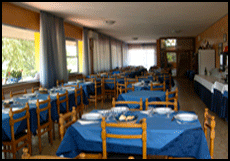 Restaurant de l'hôtel Viking de Viserbella de Rimini